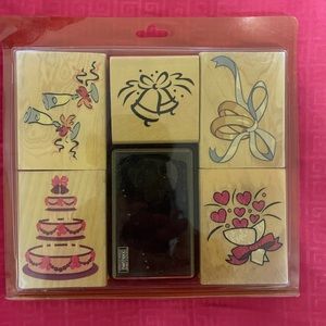 NEW: Wooden Colorful Celebration Crafting Stamps